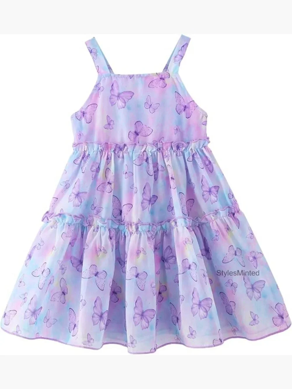 Toddler Girl Tulle Swing Dress Sleeveless Halter Summer Casual